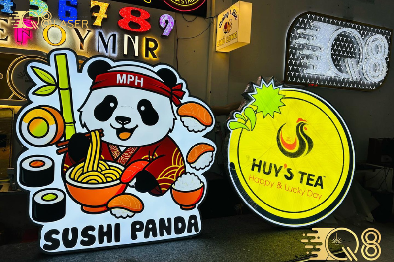 Hộp đèn led thiết kế gọn, dễ lắp đặt