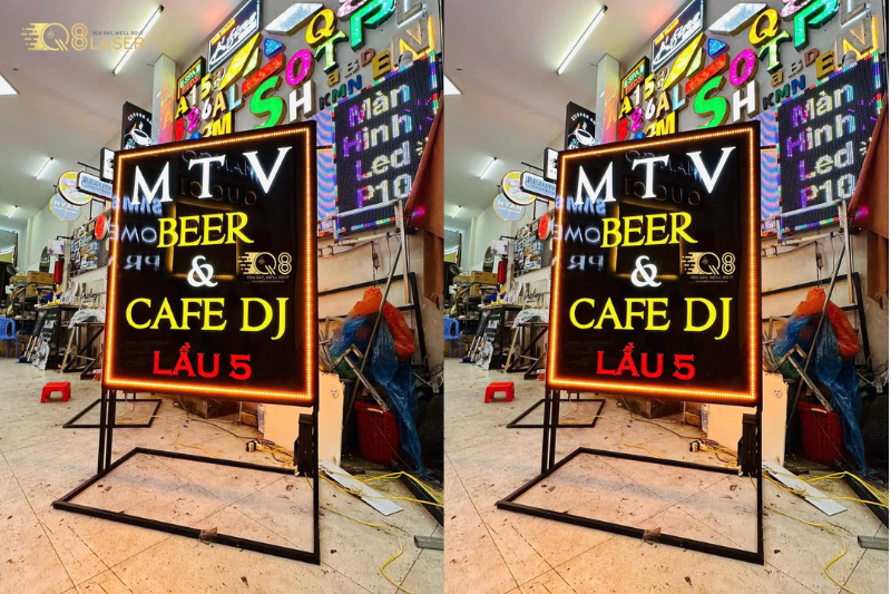 Làm bảng hiệu mica chuyên nghiệp cho cửa hàng