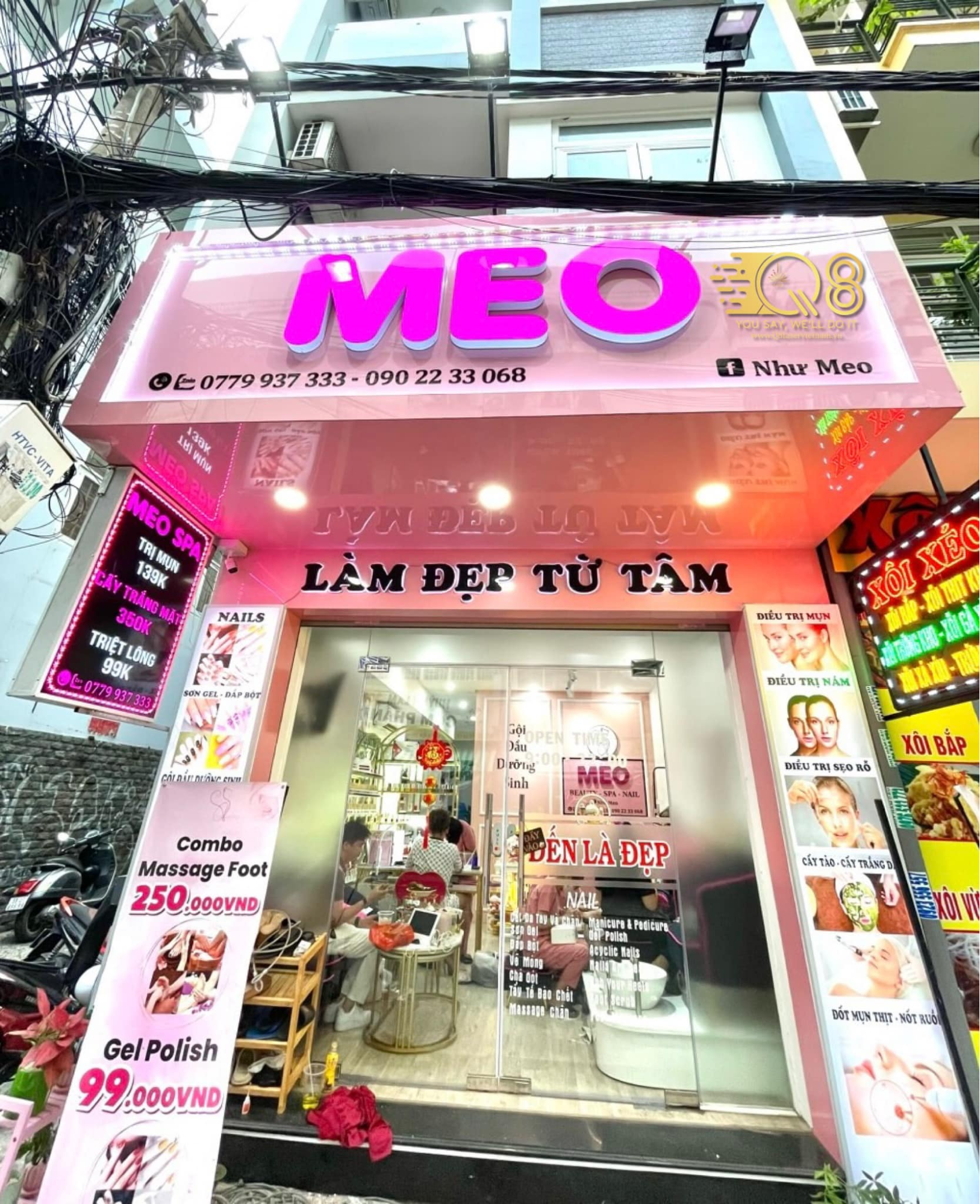 Mẫu bảng hiệu alu chữ nổi tinh tế, sắc nét