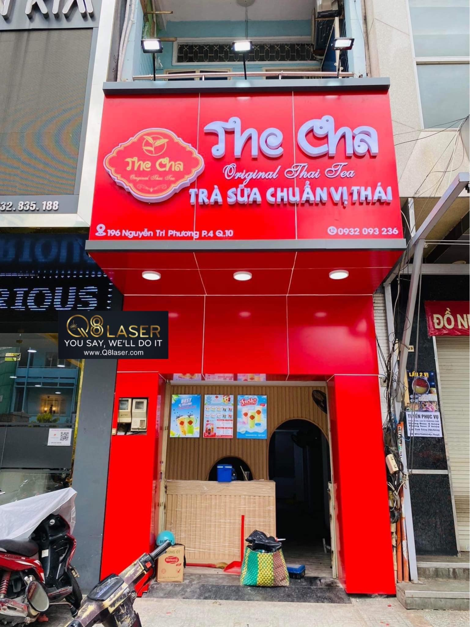 Mẫu bảng hiệu alu gương sang trọng, hiệu ứng phản chiếu