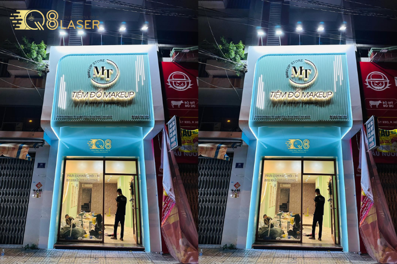 Mẫu bảng hiệu cemboard giả bê tông nhìn như bê tông thật