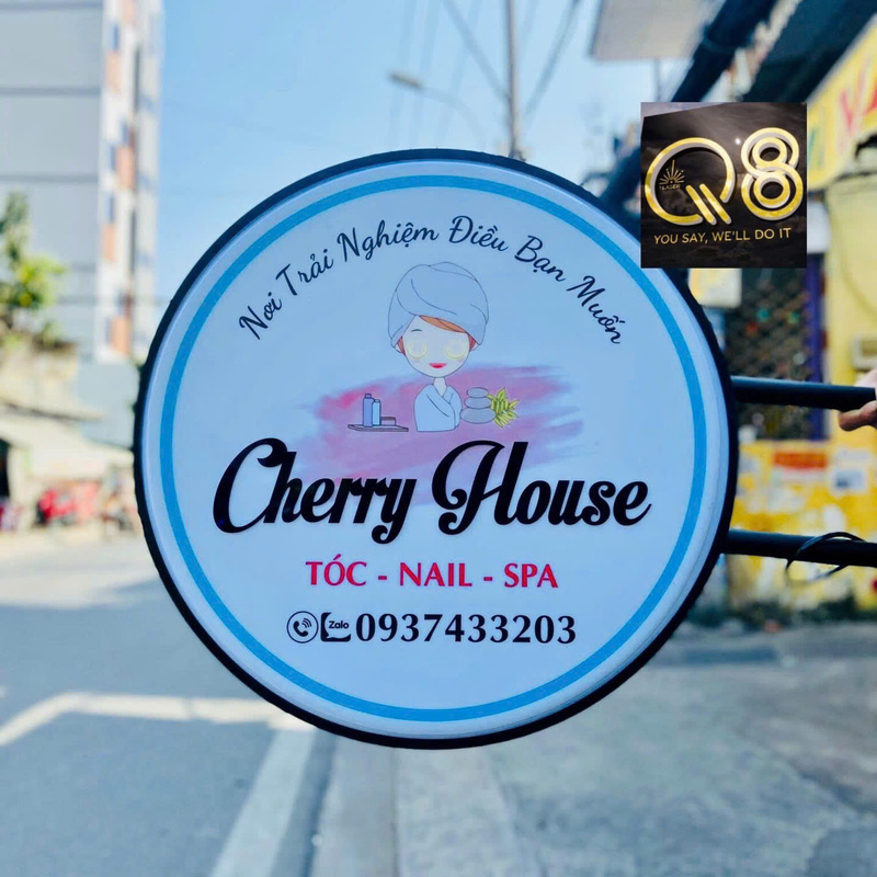 Mẫu bảng hiệu tròn phù hợp nhiều mô  hình kinh doanh