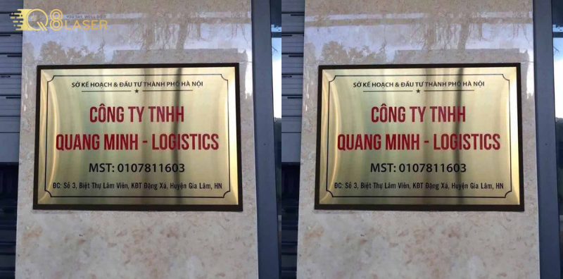 Mẫu biển đồng ăn mòn chuyên nghiệp