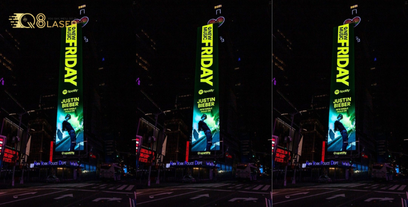 Mẫu biển quảng cáo dọc thiết kế hiện đại 