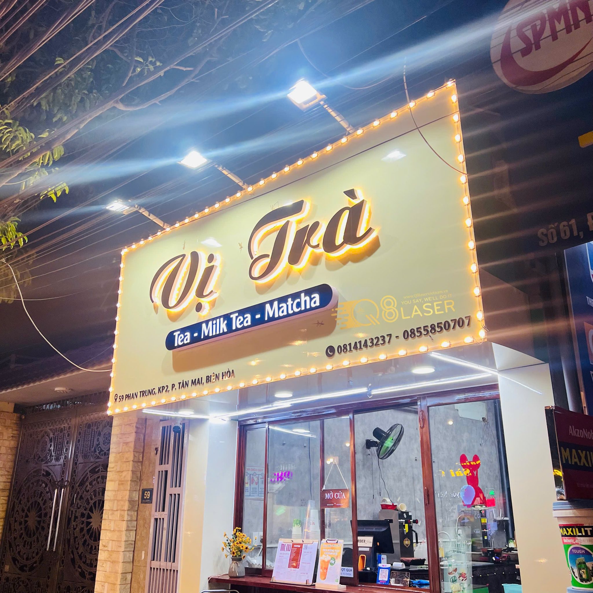 mẫu biển quảng cáo trà sữa