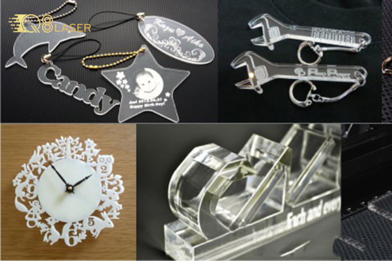 Mẫu mica cắt laser làm biển nội thất sang trọng