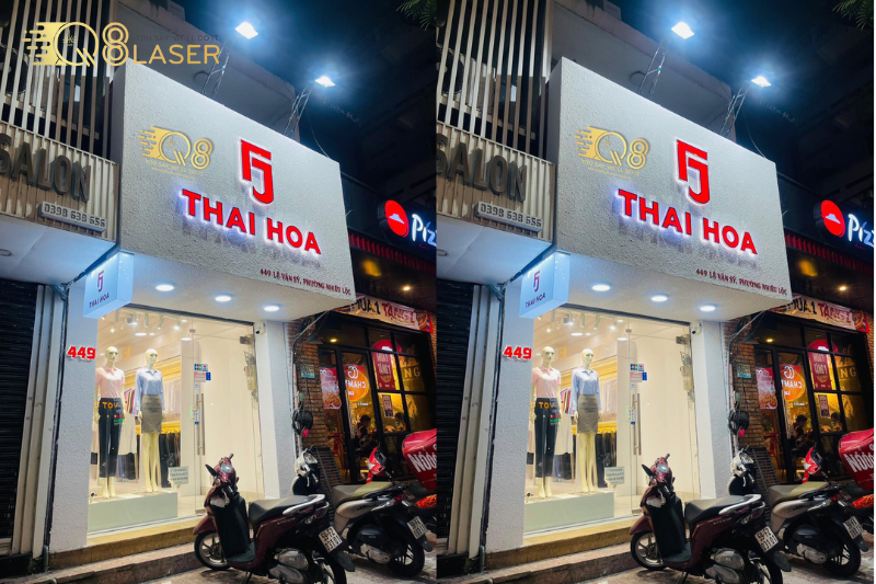 Tấm cemboard làm bảng hiệu giúp mặt tiền thêm cứng cáp