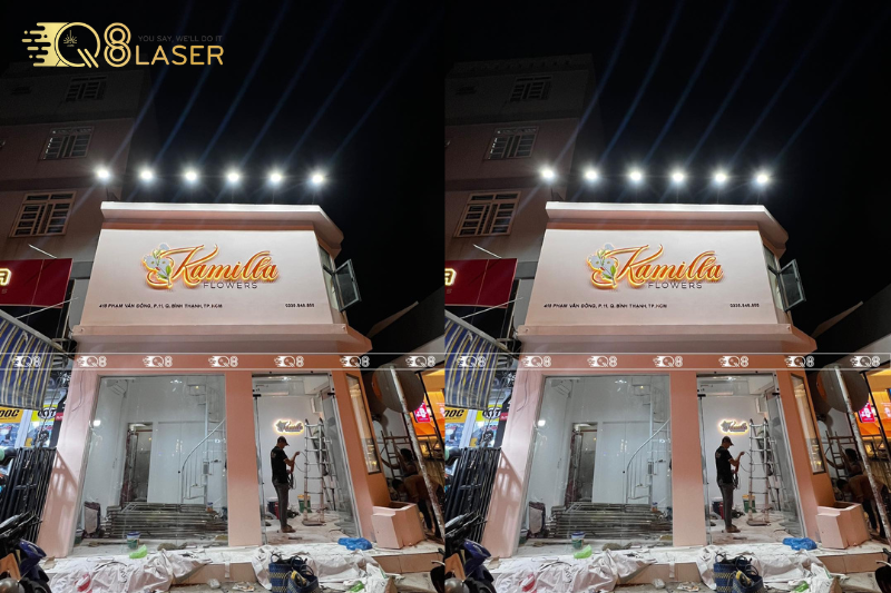 Thi công bảng hiệu cemboard sơn gai bền đẹp theo thời gian