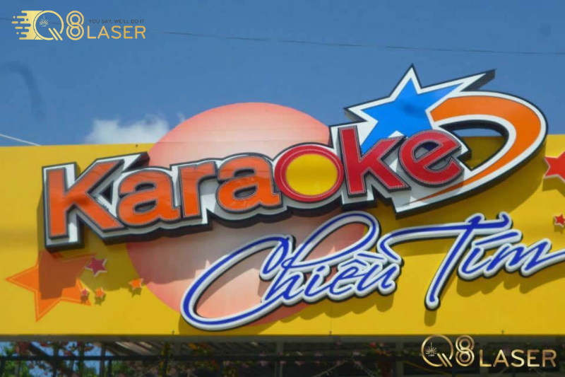 Thi công bảng hiệu quán karaoke đúng chuẩn thẩm mỹ