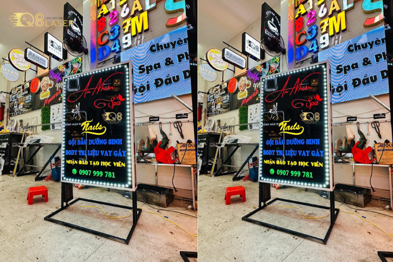 Tổng hợp mẫu biển quảng cáo dọc phổ biến