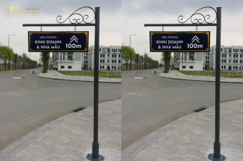 Bảng chỉ dẫn lối đi rõ ràng, đảm bảo di chuyển an toàn