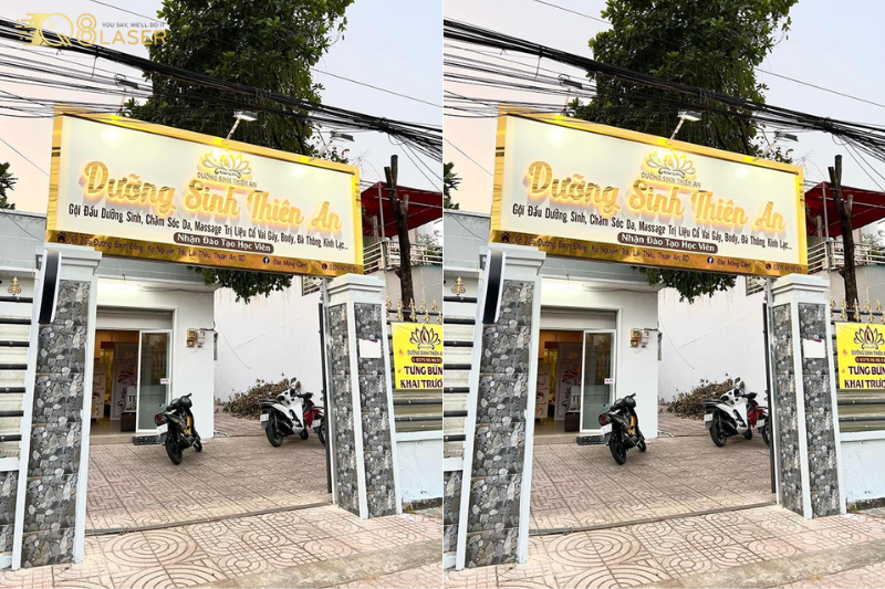 Bảng gội đầu dưỡng sinh thiết kế tinh gọn