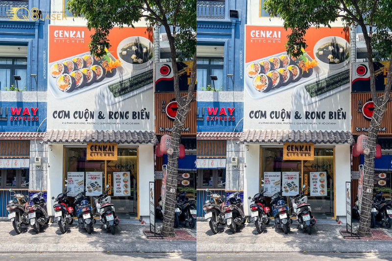 Bảng hiệu ăn vặt phong cách street