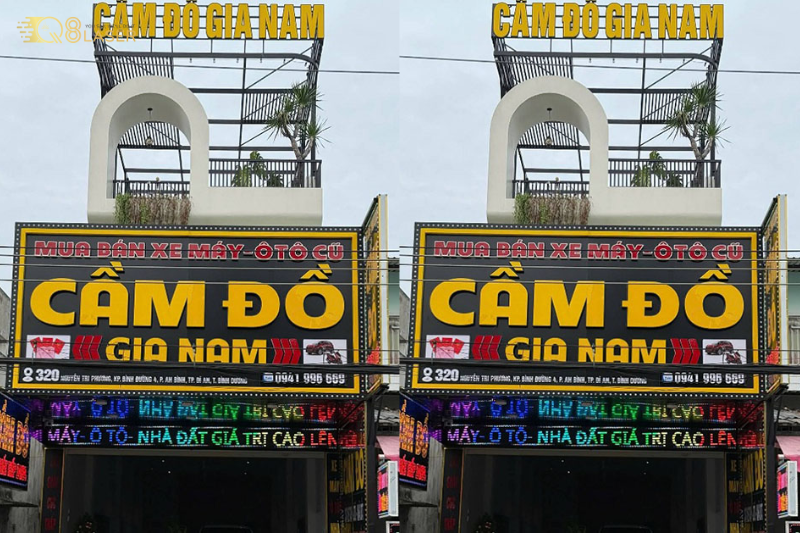 Bảng hiệu cầm đồ nổi bật, dễ nhận diện, thu hút khách từ xa