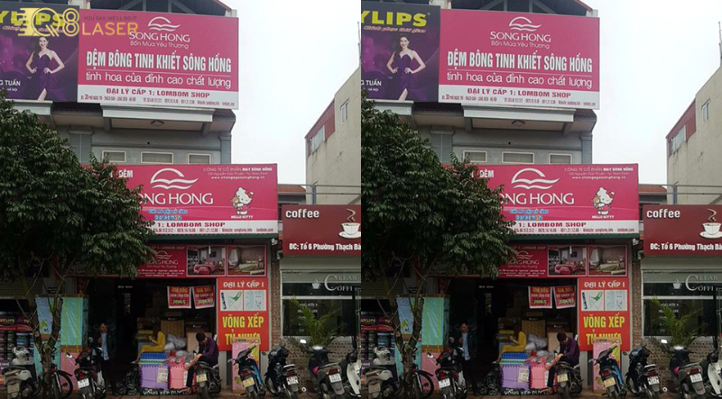 Bảng hiệu chăn ga gối đệm phù hợp khu dân cư