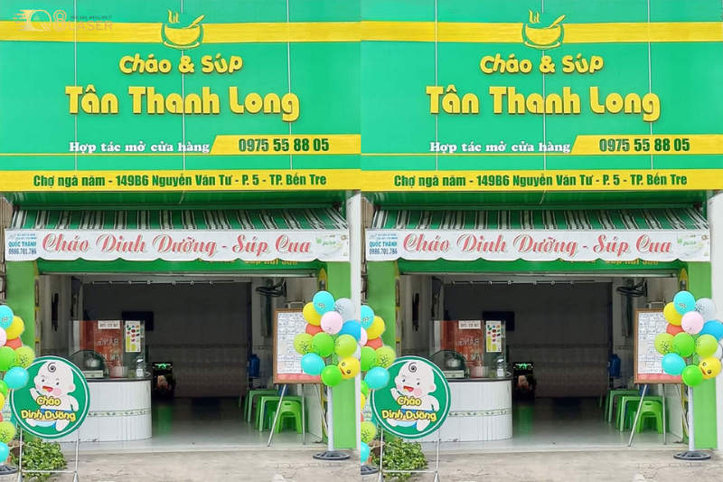 Bảng hiệu cháo lòng truyền thống, dễ ghi nhớ