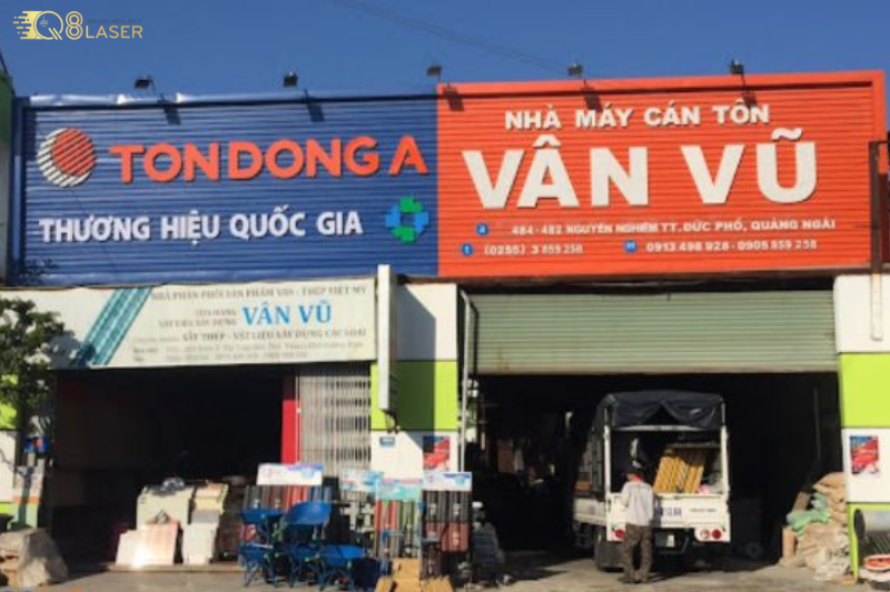 Bảng hiệu công ty xây dựng chữ nổi đẹp