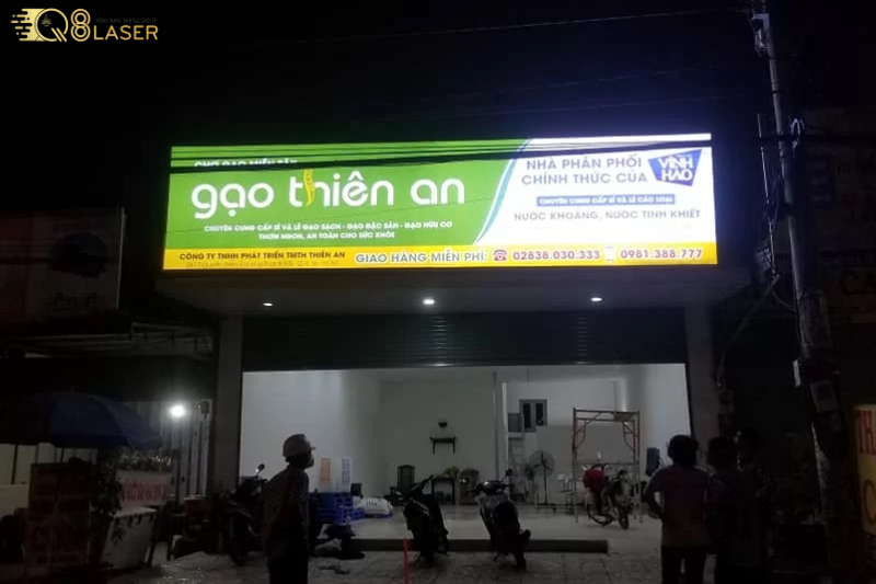 Bảng hiệu cửa hàng gạo đẹp, tăng nhận diện