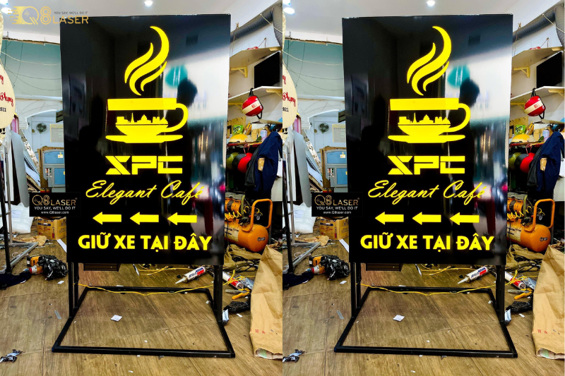 Bảng hiệu để đường đẹp, dễ thay đổi nội dung