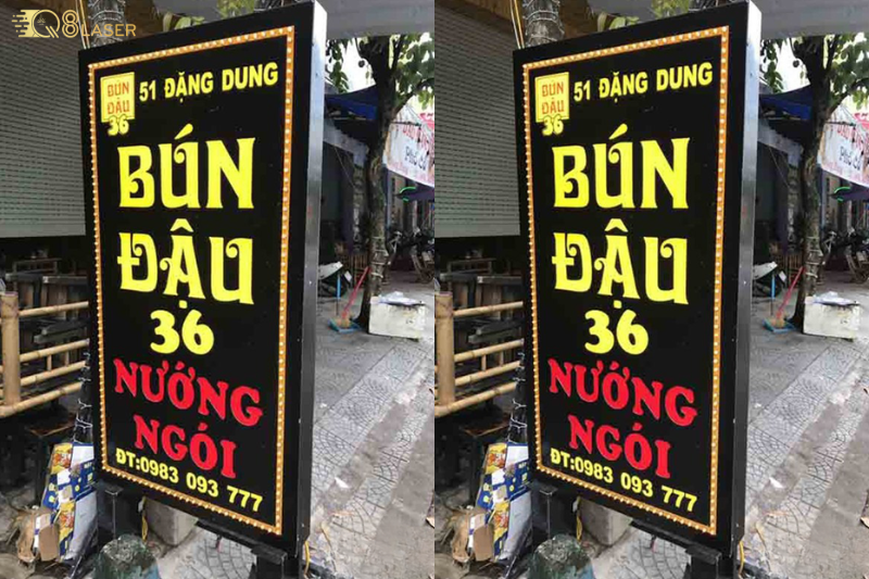 Bảng hiệu để đường giúp khách dễ nhận diện