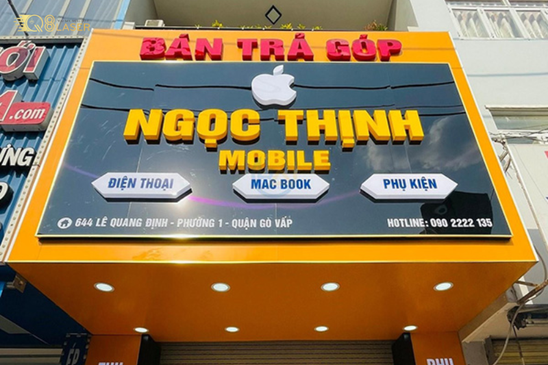 Bảng hiệu điện thoại nổi bật, thu hút khách ngay từ xa