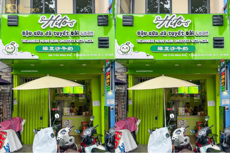 Bảng hiệu đồ ăn vặt trẻ trung