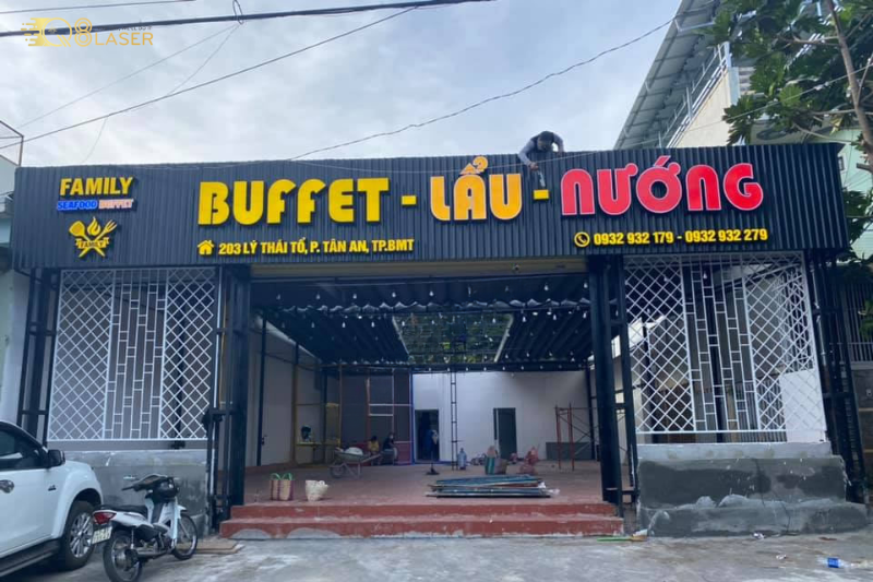 Bảng hiệu đồ nướng thiết kế theo yêu cầu