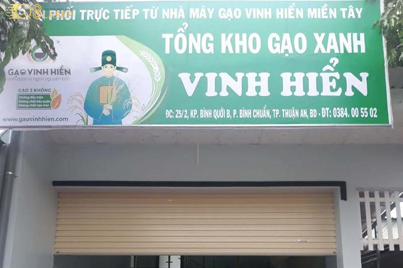 Bảng hiệu gạo thiết kế theo yêu cầu