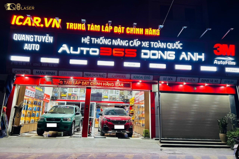 Bảng hiệu gara ô tô đẹp, dễ thi công