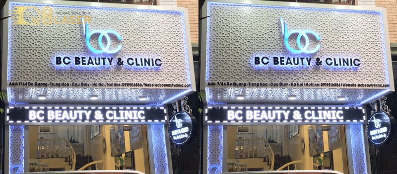Bảng hiệu makeup đứng sang trọng