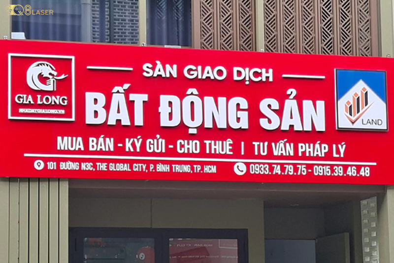 Bảng hiệu mua bán nhà đất