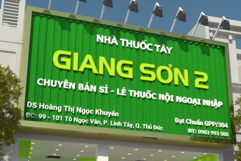Bảng hiệu nhà thuốc đẹp giúp tăng độ tin cậy cho khách hàng