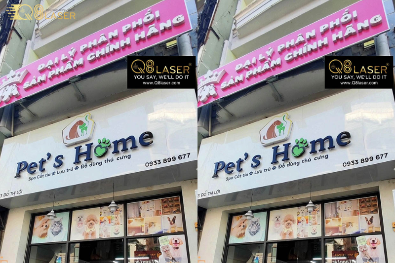 Biển thuốc thú y rõ ràng, dễ quan sát.