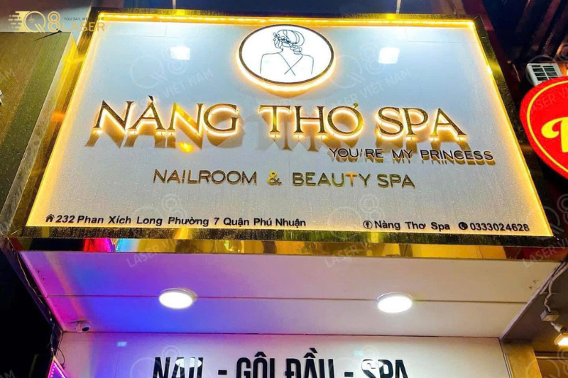 Bảng hiệu phun xăm đẹp giúp spa nổi bật giữa phố
