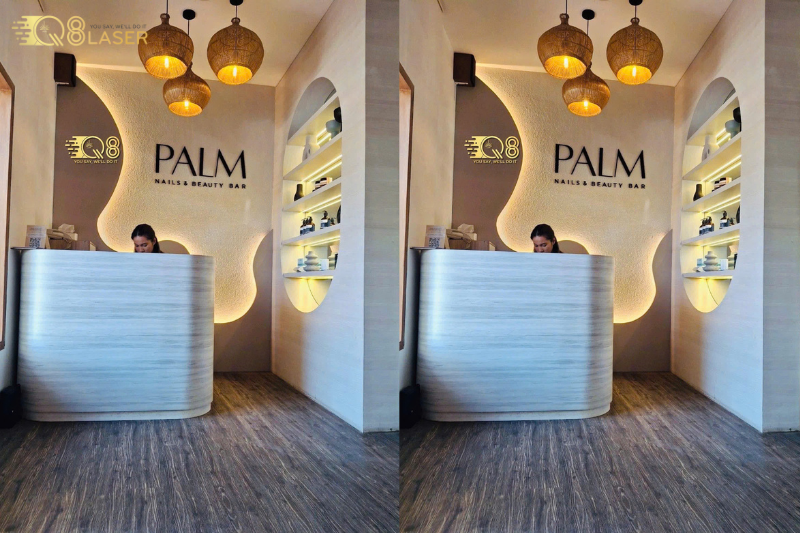 Bảng hiệu phun xăm thẩm mỹ thiết kế tinh tế, thu hút mọi ánh nhìn