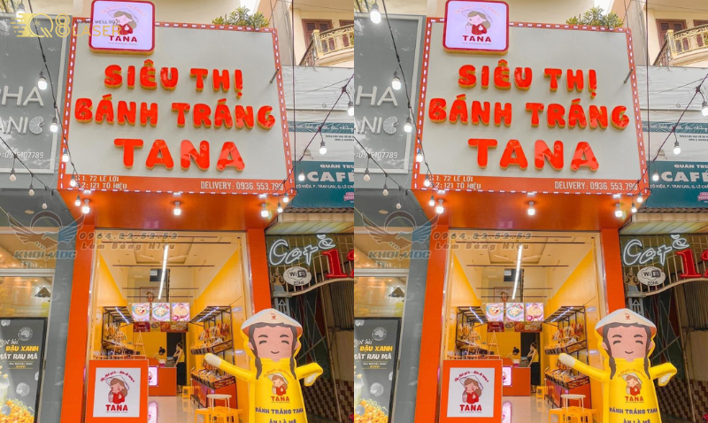 Bảng hiệu quán ăn vặt đẹp hiện đại