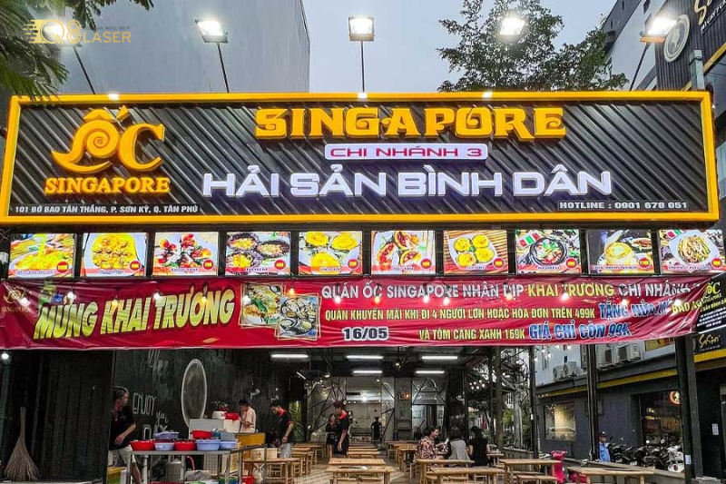 Bảng hiệu quán nhậu bình dân phù hợp khu dân cư