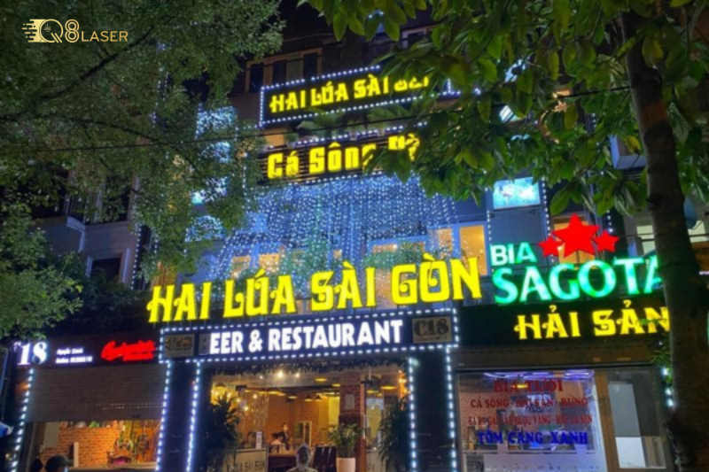 Bảng hiệu quán nhậu đẹp giúp tăng độ nhận diện thương hiệu