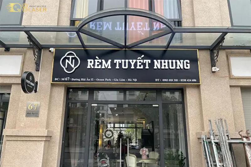 Bảng hiệu rèm cửa hiện đại, phù hợp nhiều không gian