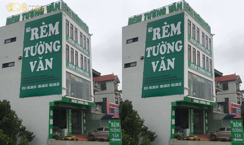 Bảng hiệu rèm cửa sang trọng, dễ nhận diện