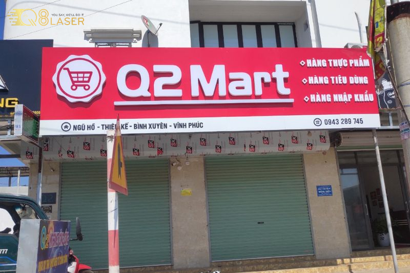 Biển hiệu siêu thị mini chuyên nghiệp