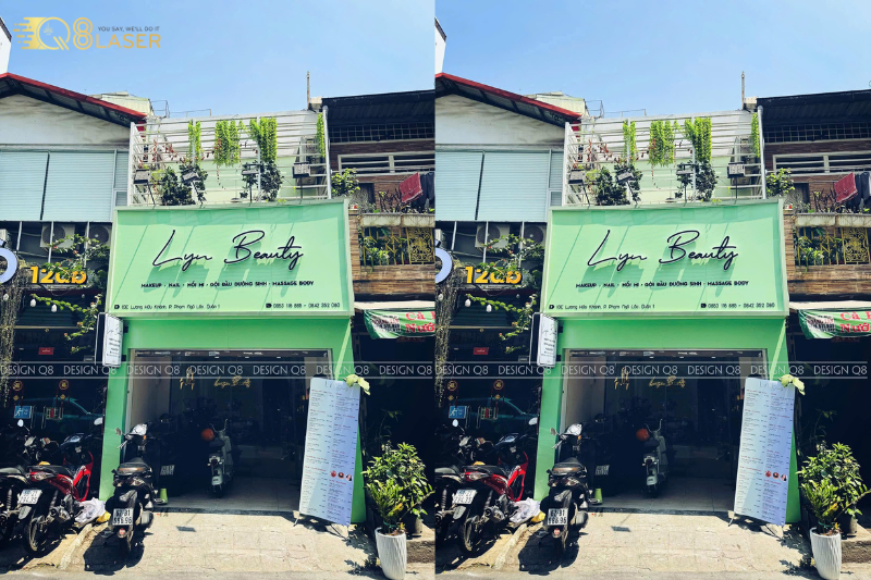 Bảng hiệu thẩm mỹ sang trọng cho cơ sở phun xăm chuyên nghiệp