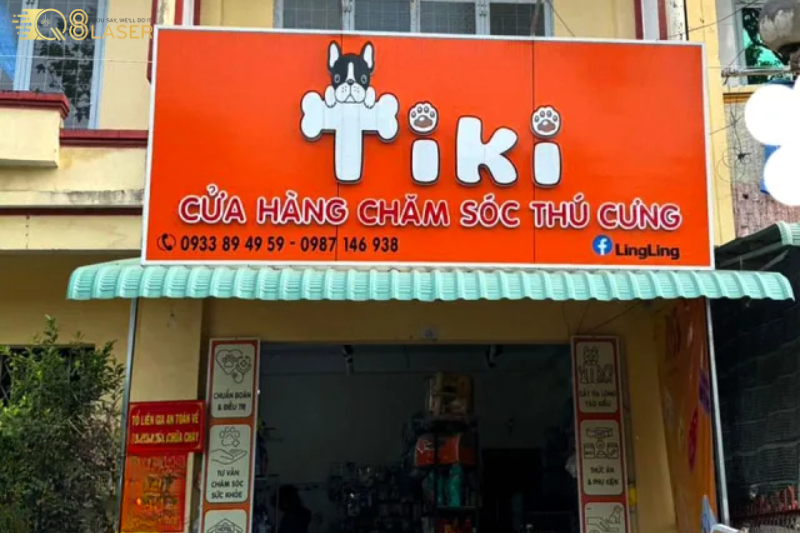 Bảng hiệu thú y đẹp, tăng độ tin cậy.