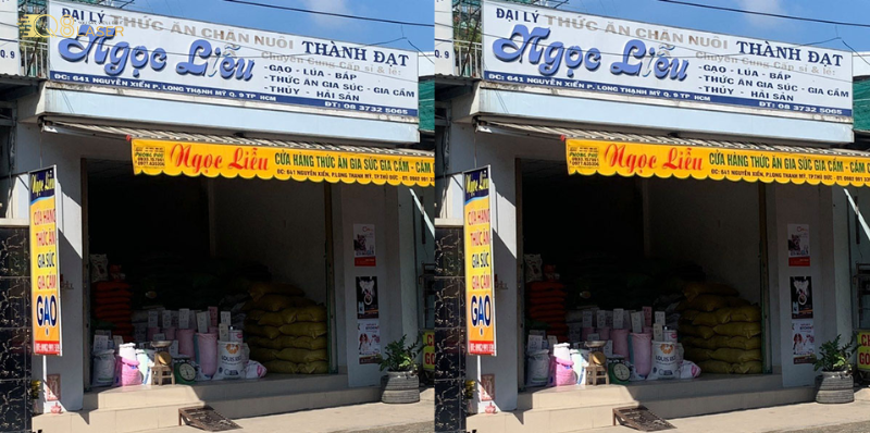 Bảng hiệu thức ăn gia súc rõ chữ, dễ quan sát