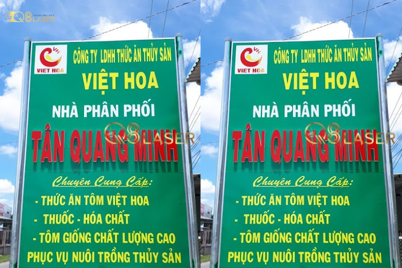 Bảng hiệu thức ăn gia súc thiết kế theo yêu cầu