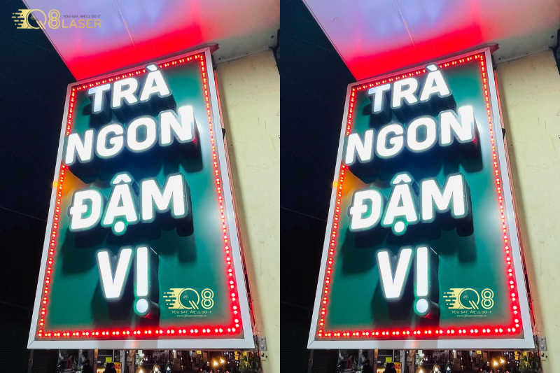 Bảng hiệu treo nhỏ gọn, thẩm mỹ cao