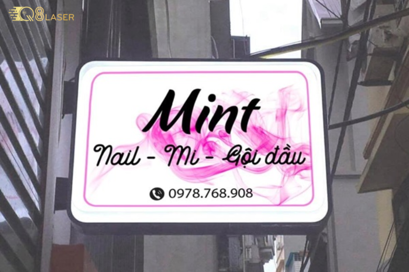 Bảng hiệu treo tường phù hợp quán ăn, shop nhỏ