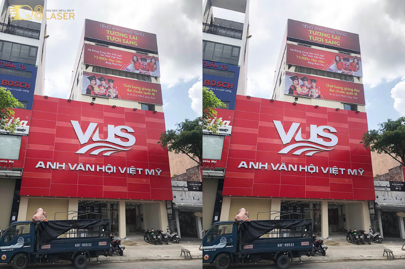 Bảng hiệu trung tâm ngoại ngữ chuẩn nhận diện