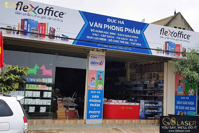 Bảng hiệu văn phòng phẩm đẹp, thu hút khách mua sắm