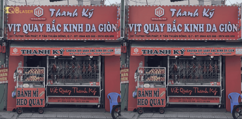 Bảng hiệu vịt quay thiết kế theo yêu cầu